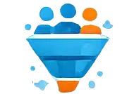 CRM conversion funnel icon